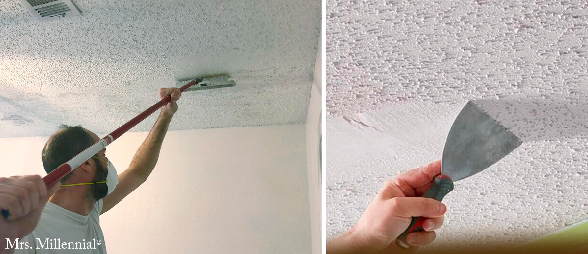 What Is A Popcorn Ceiling Texture? How To Remove It Safely.