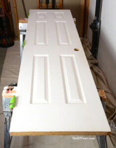 white entry door